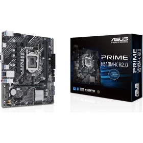 Resim Asus Prıme H510M-K R2.0 1200P11 Ddr4 Ses+Glan HDMI D-Sub M2 Usb3.2 Matx 