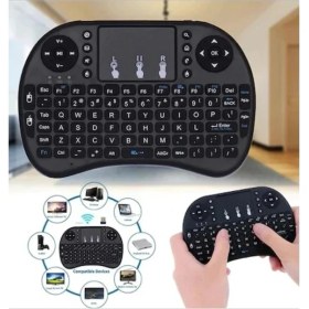 Resim Redline Space M10 Pro 10.1" Uyumlu Wireless Touchpadli Işıklı Şarj Edilebilir Dokunmatik Mini Klavye 