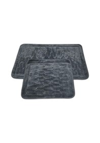 Resim Banyo Paspası 2'li Set Harmony Antrasit Çok Renkli 