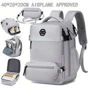 Resim Xuweiwei Green Erkek Seyahat Sırt Çantası Havayolu Onaylı Kabin Bagaj 15.6 Inç Laptop İş Günlük Okul Yeşil 