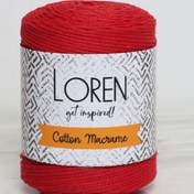 Resim Loren Cotton Macrame Kırmızı - R095 - 34374 