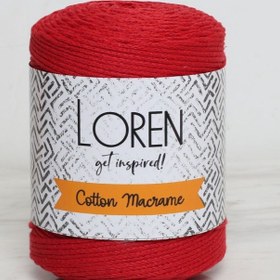 Resim Loren Cotton Macrame Kırmızı - R095 - 34374 