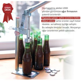 Resim Morpanya Şişe Kapatma Aleti Soda Gazoz Kapağı Kapama Makinası 1000 Adet Kapak 