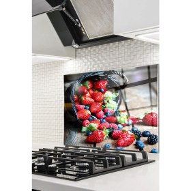 Resim Cam Ocak Arkası Koruyucu Ankastre Arkası Koruyucu | Çilek 