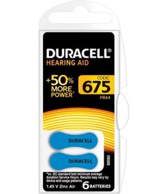 Resim Duracell Activair PR44 675 Numara İşitme Cihazı Pili 6'lı 