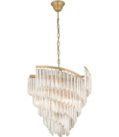 Resim Arizona Eskitme Kristalli, Taşlı Modern Tasarım Kristal Salon Avize 