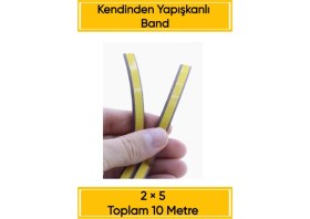 Resim Trend Kapı Pencere Bandı Fitili Yapışkanlı Soğuk Izolasyon Bant 5x2=10 Metre (Kahverengi) 