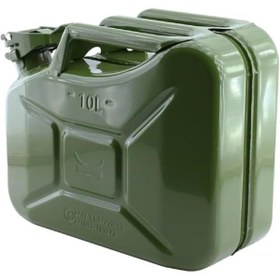 Resim Samorian Metal Benzin Bidonu 10 Litre Akaryakıt Mazot Taşıma Doldurma Depolama Bidonu + Aktarma 