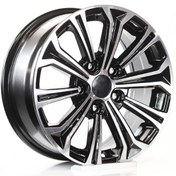 Resim EMR-DY607-05 7.5x17"-5x114.3 ET45 67.2 Black Diamond Jant (4 Adet) 