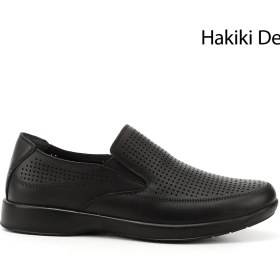 Resim Erkek Siyah Hakiki Deri Comfort Ayakkabı 