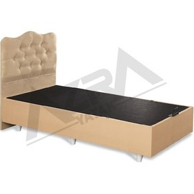 Resim Nero Tek Kişilik Baza Prenses Krem %100 Çelik+ Mdf 100 x 200 CM 