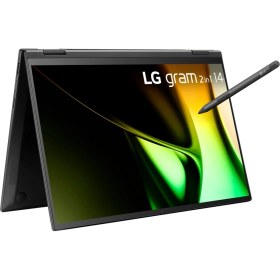 Resim Lg Gram – 14'' IPS Wuxga 120Hz Dokunmatik 2'si 1 Arada Laptop Intel Core Ultra 7 155H Intel Arc Graphics 16GB LPDDR5X Ram 1tb Pcle 4 SSD Win 11 Home Siyah 