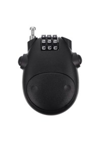 Resim Bisiklet Ve Scooter Kullanımı İçin Taşınabilir Kodlu Çelik Kablolu Teleskopik Bisiklet Kask Kilidi Çok Renkli 