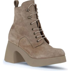 Resim Bueno Shoes Vizon Süet Kadın Topuklu Bot 01WZ7001 01WZ7001 