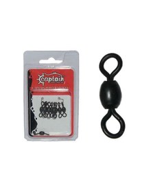 Resim Captain 5008 Rulmanlı Crane Fırdöndü 6lı Paket Mat Black - Standart / 4-0 