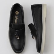 Resim Bueno Shoes Siyah Flotter Deri Kadın Loafer 05ws101 