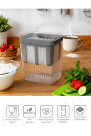 Resim OSMEY 2200ml Yoğurt Süzme Aparatı Evde Süzme Aparatı Peynir Yapmak Artık Kolay 