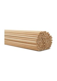 Resim Ahşap Bambu Maket Patates Kızartma Çubuğu Çöp Şiş - Boy : 35 Cm./ En : 5 Mm. - 50 Adetlik 1 Paket 