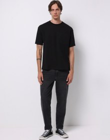 Resim Balloon Fit Erkek Siyah Jean Pantolon 