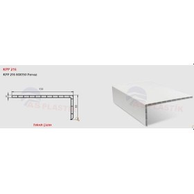 Resim Pvc Pervaz Beyaz 60 150 Mm / 2 Mt Boyunda 