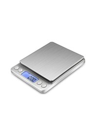 Resim Dijital Hassas Terazi 0,1 Gr Hassasiyetli 2000 Gr Kapasiteli Mutfak Terazisi Tdrtr 