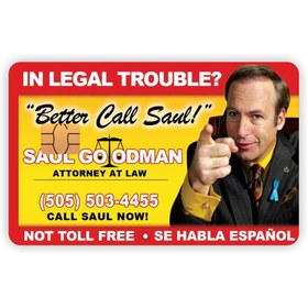 Resim esticker Better Call Saul Kartviziti Kart Kaplama Sticker Kart Etiketi 