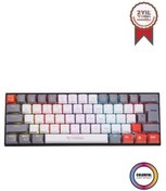 Resim Torima TK-11 Beyaz Mekanik Kablosuz Blue Switch Rgb Işıklı Gaming Sarjlı Q Klavye 