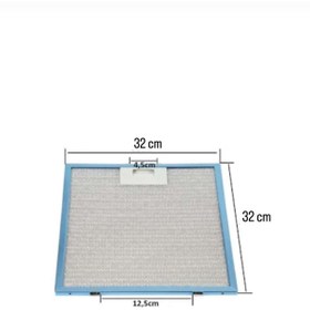 Resim beratsogutma Arçelik Davlumbaz 32X32 cm Arka Aralık 12.5 cm Aspiratör Filtresi 