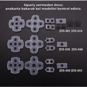 Resim Ps4 001 010 011 İç Lastik Takımı Silikon İletken Seti Playstation 4 Kol Tamir Yedek Parça 