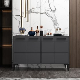 Resim STRİA KONSOL ANTRASİT - BEYAZ VE MEŞE RENKLERİ 