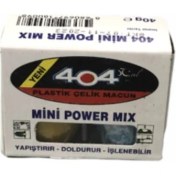 Resim 404 Mini Power Mix Plastik Çelik Macun 1 Adet 40 Gram 
