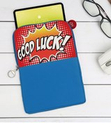 Resim Bk Gift Gift Pop Art Tasarımlı Taşınabilir Koruyucu Tablet Kılıfı & Organizer Çanta - Mavi-15 