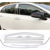 Resim Volkswagen Golf 8 Uyumlu Cam Çıtası Kromu Nikelaj Full Set Paslan 
