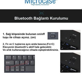 Resim Microcase Xiaomi Redmi Pad 2 11 İnch Tablet İle Uyumlu Toucpad Bluetooth Klavye + Tablet Standı - Pembe Al5194 Omuz Çantası 