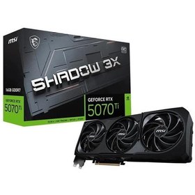 Resim Msi GeForce RTX5070TI 16G SHADOW 3X OC 16GB GDRR7 256 B DX12 PCIE 5.0 X16 (3XDP 1XHDMI) Ekran Kartı 