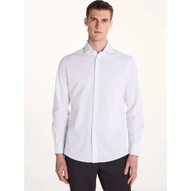 Resim Ted Baker Beyaz Erkek Italyan Comfort Fit Oxford Gömlek TBMRSH1084 