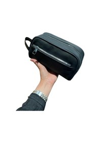 Resim Mft Leather Hakiki Deri Erkek El Çantası Vineda 5696 Flother Mat Siyah 