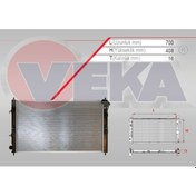 Resim Veka-163019B Su Radyatörü Brazing Mitsubishi Lancer (Cy,Za) 1.8 A 514706366 