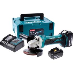 Resim Makita Dga452Rmj 115 Mm Lityum Akülü 18 Volt Avuç Taşlama Makinası 115 Mm 
