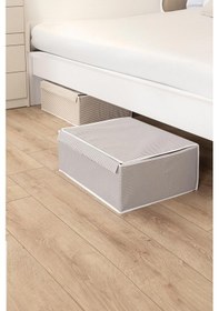 Resim Fullamoda Çizgili Çok Amaçlı 50 X 40 X 19 Cm Baza Hurç 23MZCC7449188654_Gri 