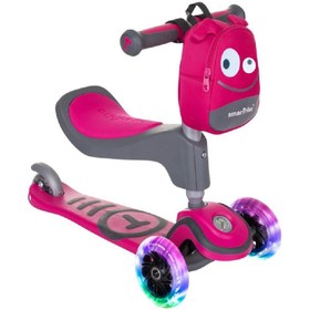 Resim SmarTrike T1 3’ü 1 Arada Oturaklı ve Çantalı Çocuk Scooterı 15 Ay-5 Yaş Pembe 