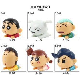 Resim 6 Adet/takım Anime Crayon Shin-chan Çizgi Film Karakterleri Diğer 