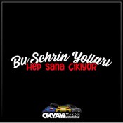 Resim OkyayWorks Bu Şehrin Yolları Hep Sana Çıkıyor Sticker - Beyaz 