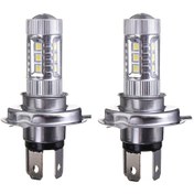 Resim Neevoyu H4 80w 16smd Led Faro De Niebla, 4000 Lumens, 8000k Blanco Puro, Ip67 Impermeable, 12-24v Dc, Par Completo 