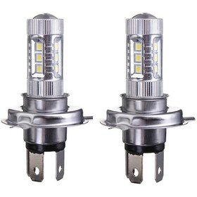 Resim Neevoyu H4 80w 16smd Led Faro De Niebla, 4000 Lumens, 8000k Blanco Puro, Ip67 Impermeable, 12-24v Dc, Par Completo 
