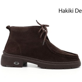 Resim Gönderi R Kahve Süet Bağcıklı Hakiki Deri Comfort Bot Kahve 