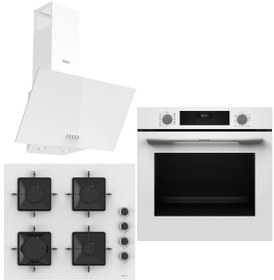 Resim Bosch&ferre HUA717BV0T-SS206-D087 White City Ankastre Set 