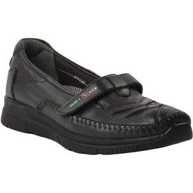 Resim Forelli 29429-g Elena Siyah Kadın Comfort Deri Ayakkabı 6525 Çok Renkli 