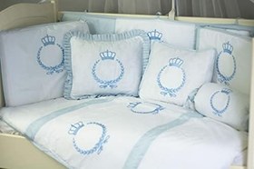 Resim Crown Bebek Uyku Seti (Mavi, 80x130) 