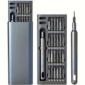 Resim 25’li 1 Hassas Tornavida Seti, Paslanmaz Çelik, Çok Amaçlı, Dayanıklı Plastik, Şarj Gerektirmez, Telefon ve Tablet Sökme ve Tamiri İçin, Telefon Tamir Kiti, Tablet Bakımı, Hassas Aletler, Kompakt Tornavida Seti, Uzun Ömürlü Paslanmaz Çelik Araçlar, El Aletleri, Akıllı Telefon Kullanıcıları, DIY Tamirciler 